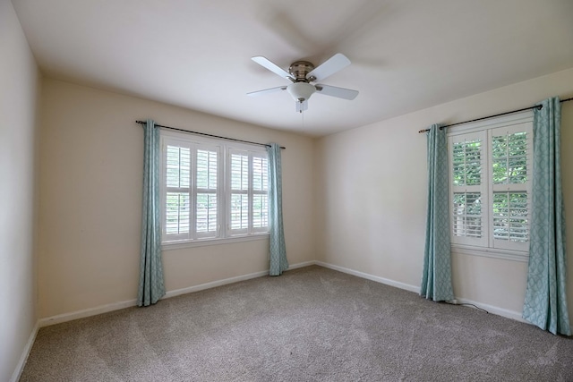 1820 Overlook St, Columbus, GA 31906 - carpeted spare room with plenty of natural light and a ceiling fan