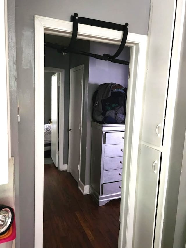 46 Infantry Dr, Columbus, GA 31903 - hall featuring dark wood-style floors