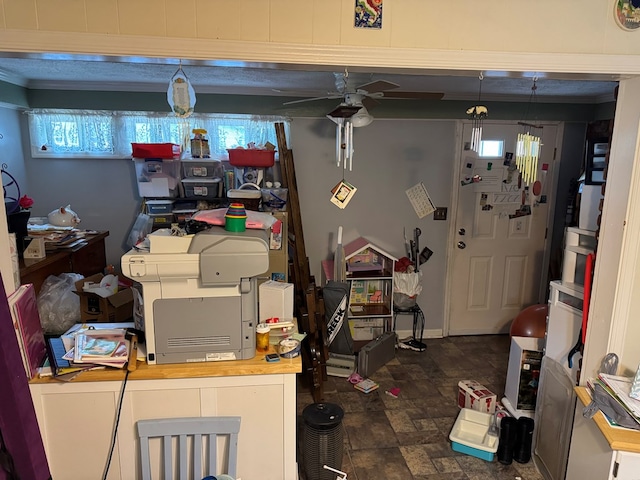 406 Henson Ave, Columbus, GA 31907 - below grade area featuring ceiling fan