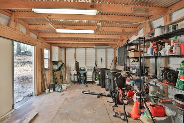 view of storage room