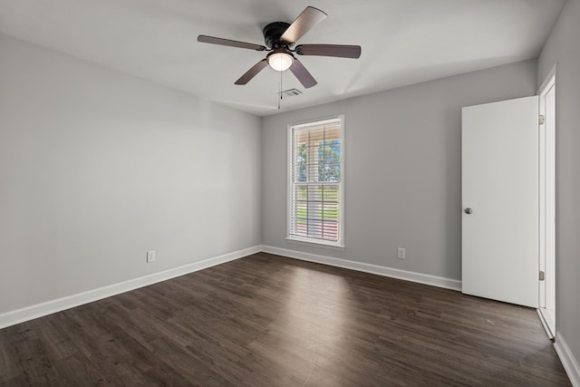 989 Lee Road 0213, Phenix City, AL 36870 - spare room with dark wood finished floors and a ceiling fan