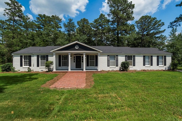989 Lee Road 0213, Phenix City, AL 36870 - ranch-style home with covered porch and a front yard