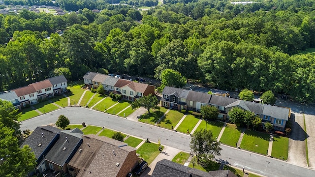 6344 Olde Towne Dr, Columbus, GA 31907 - aerial view of property and surrounding area with nearby suburban area and a heavily wooded area