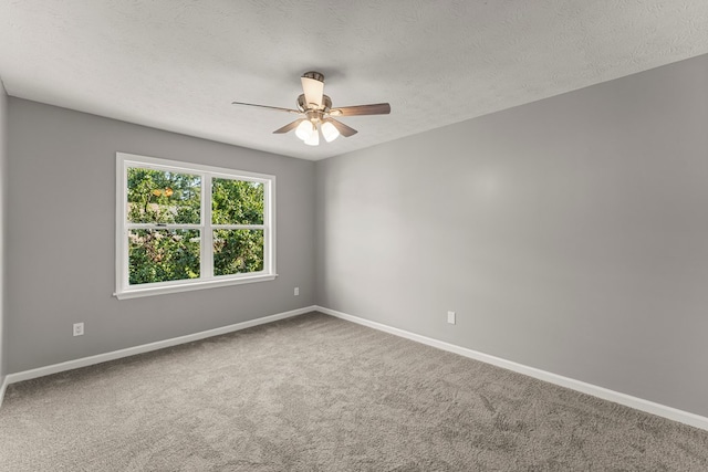 6344 Olde Towne Dr, Columbus, GA 31907 - spare room with ceiling fan, carpet, and a textured ceiling