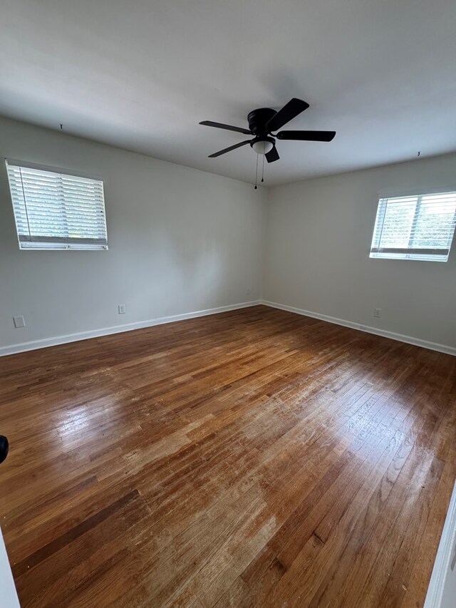 3328 College Ave, Columbus, GA 31907 - spare room featuring ceiling fan and wood finished floors