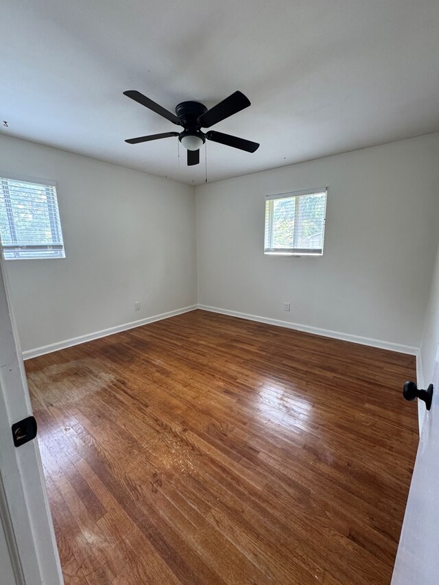 3328 College Ave, Columbus, GA 31907 - unfurnished room with wood finished floors and ceiling fan