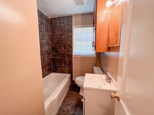 427 Bernard Dr, Columbus, GA 31903 - bathroom with tile patterned flooring, vanity, and bathing tub / shower combination