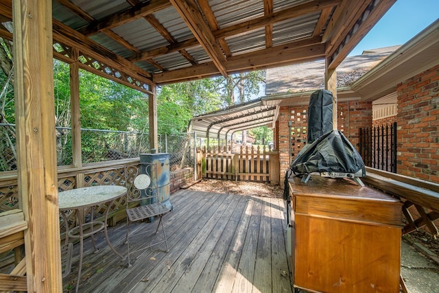 view of deck