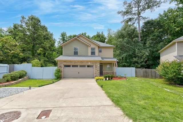 7177 Helen Dr, Columbus, GA 31904 - traditional home with a garage and driveway