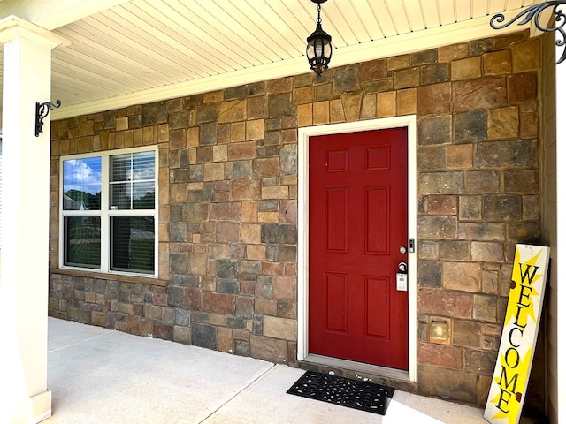 19 Pebblebrook Ln, Fort Mitchell, AL 36856 - entrance to property featuring stone siding