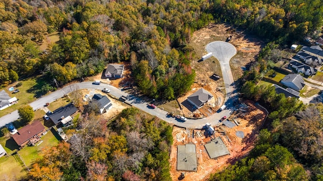 bird's eye view featuring a residential view