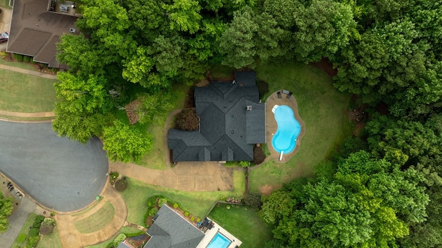 5043 Spyglass Ct, Columbus, GA 31909 - aerial view of property's location featuring a pool