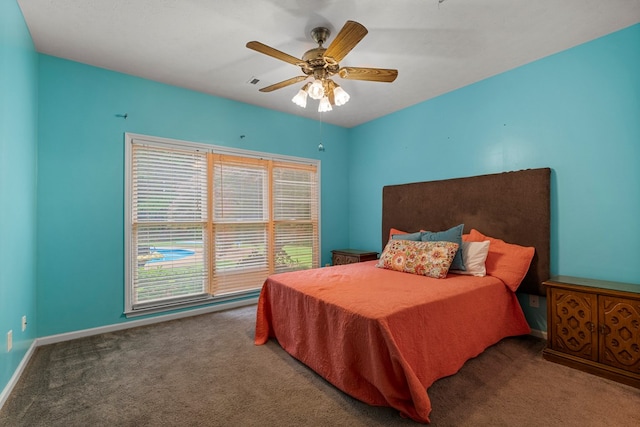 5043 Spyglass Ct, Columbus, GA 31909 - bedroom with carpet, baseboards, and a ceiling fan