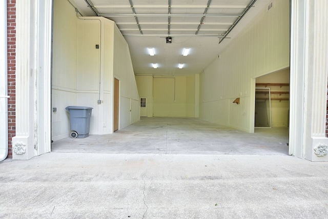 garage featuring visible vents