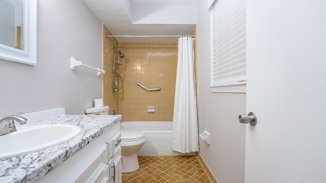 6847 Fawndale Dr, Columbus, GA 31904 - full bathroom featuring vanity and shower / bath combo with shower curtain