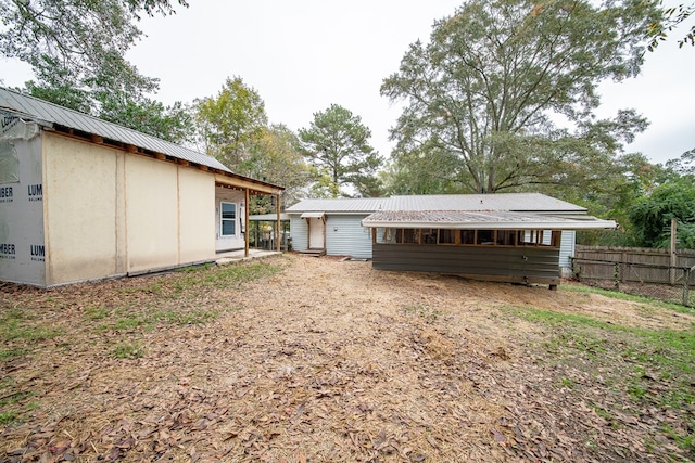 view of rear view of property