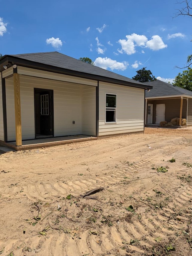 view of rear view of property