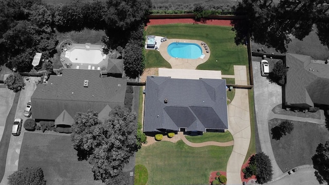 7191 Otter Dr, Midland, GA 31820 - aerial view of a pool area