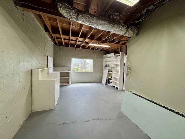 4044 Norwood Dr, Columbus, GA 31907 - below grade area with concrete block wall