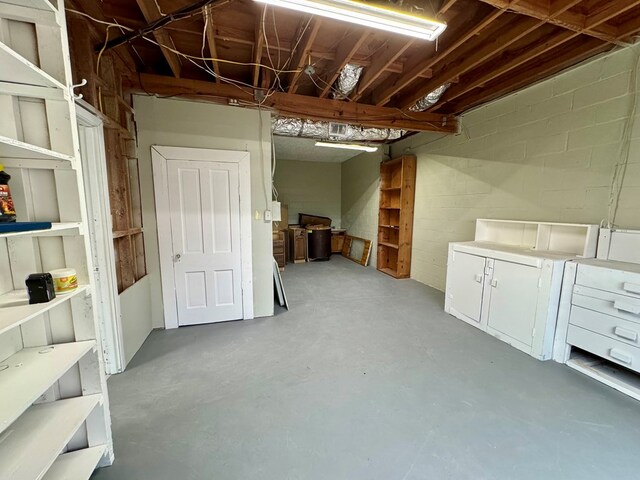 4044 Norwood Dr, Columbus, GA 31907 - unfinished below grade area featuring concrete block wall