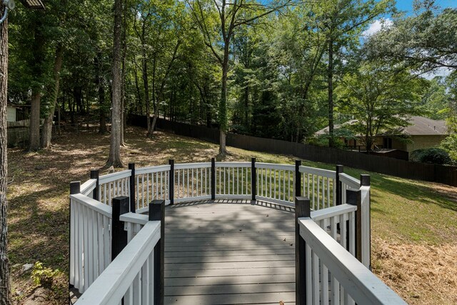 7209 Lullwater Rd, Columbus, GA 31904 - wooden terrace with a fenced backyard