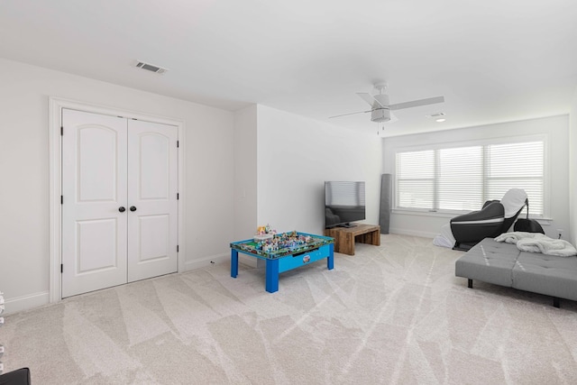 10312 Emerson Way, Midland, GA 31822 - game room featuring carpet and ceiling fan