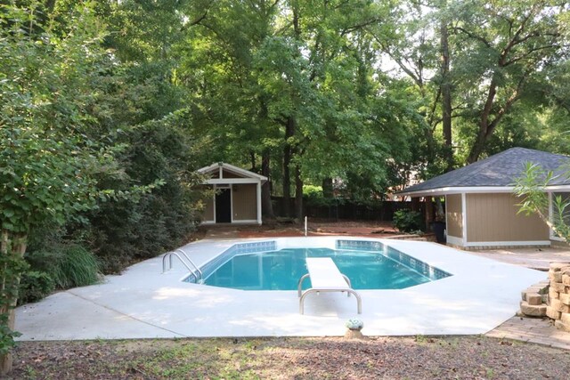 7400 Standing Boy Rd, Columbus, GA 31904 - view of pool with an outdoor structure and a patio area