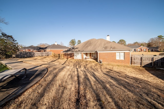 view of rear view of property