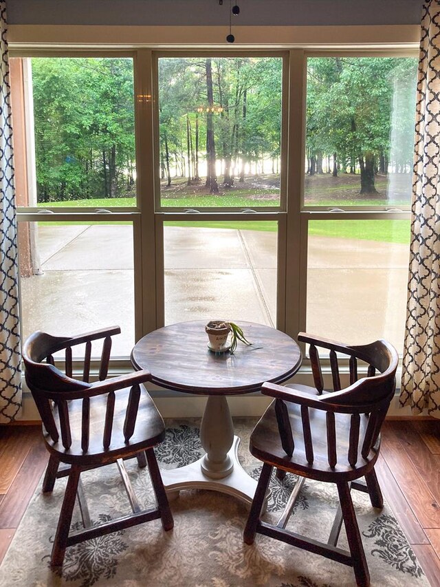 299 Savior Ln, Hamilton, GA 31811 - dining area with wood finished floors