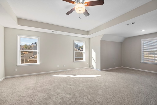 254 Clearbrook Ln, Columbus, GA 31904 - carpeted spare room featuring baseboards, ceiling fan, and a raised ceiling