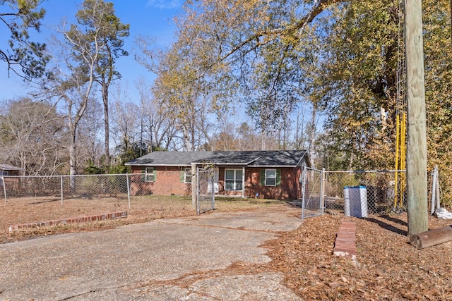 view of ranch-style house