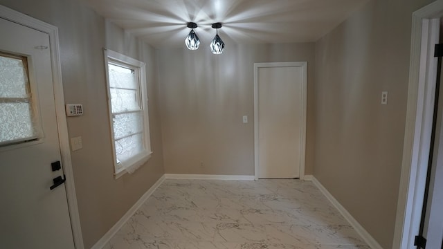 4525 Sentry St, Columbus, GA 31907 - entryway featuring light marble finish flooring and baseboards