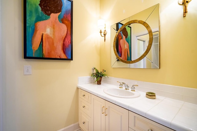 bathroom with vanity