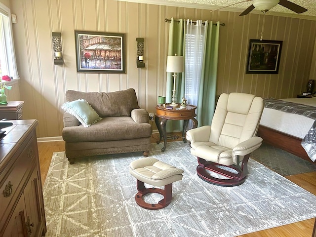 4212 Canady St, Columbus, GA 31909 - living room featuring wood finished floors and ceiling fan