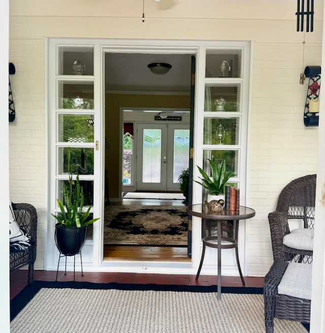 4212 Canady St, Columbus, GA 31909 - doorway to property with brick siding and french doors