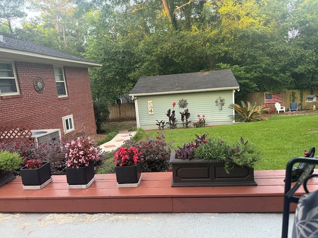 4212 Canady St, Columbus, GA 31909 - deck featuring an outbuilding and central air condition unit