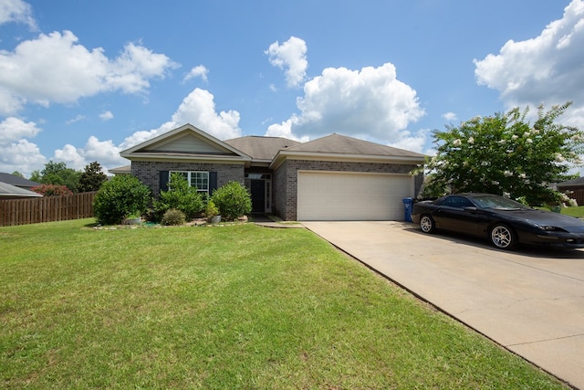 6074 White Pine Dr, Midland, GA 31820 - single story home with an attached garage, brick siding, and concrete driveway