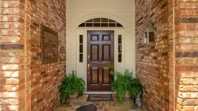 9011 Travelers Way, Midland, GA 31820 - entrance to property with brick siding and a porch