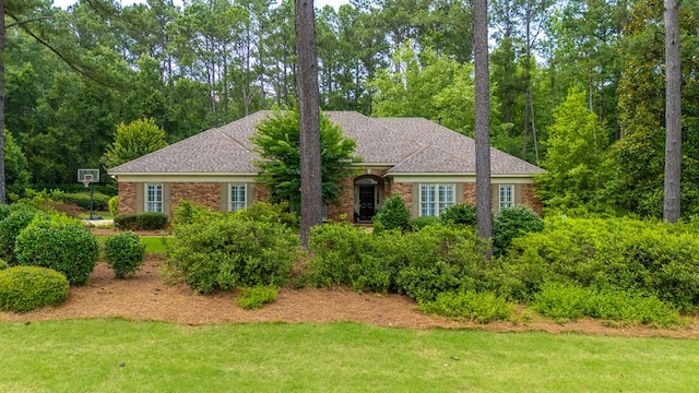 9011 Travelers Way, Midland, GA 31820 - view of front of property featuring a front yard and brick siding