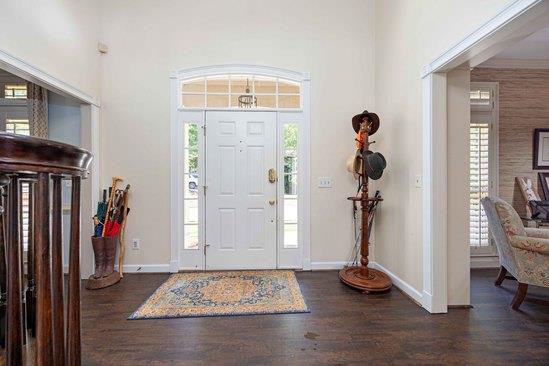 219 Broken Rock Rd, Hamilton, GA 31811 - entrance foyer with wood finished floors and plenty of natural light