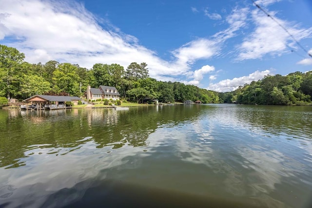 219 Broken Rock Rd, Hamilton, GA 31811 - water view featuring a forest