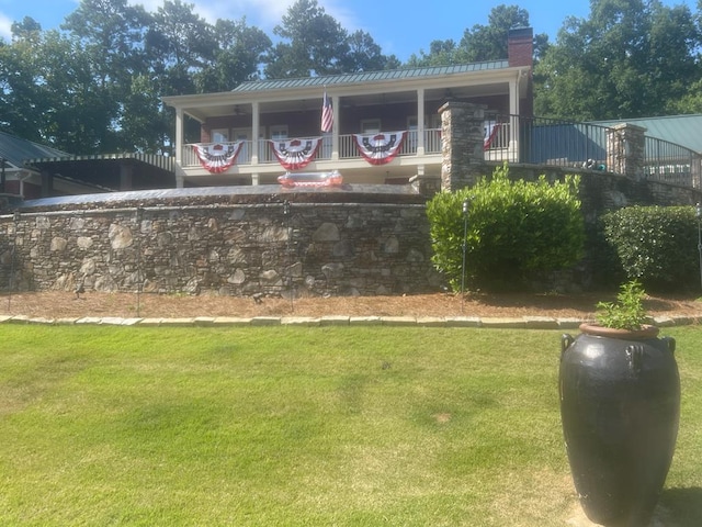 219 Broken Rock Rd, Hamilton, GA 31811 - view of home's community with a yard