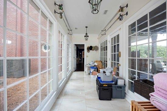 219 Broken Rock Rd, Hamilton, GA 31811 - sunroom featuring french doors and crown molding
