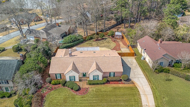 drone / aerial view featuring a residential view