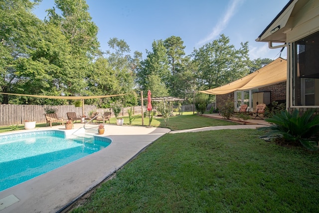 5 Mallard Ct, Midland, GA 31820 - view of swimming pool with a patio and a fenced backyard