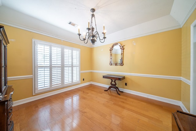 5 Mallard Ct, Midland, GA 31820 - empty room featuring a chandelier and light wood-type flooring