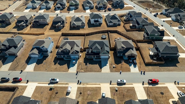 bird's eye view with a residential view