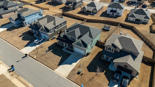 drone / aerial view featuring a residential view