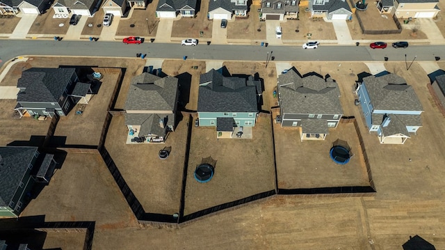 bird's eye view featuring a residential view