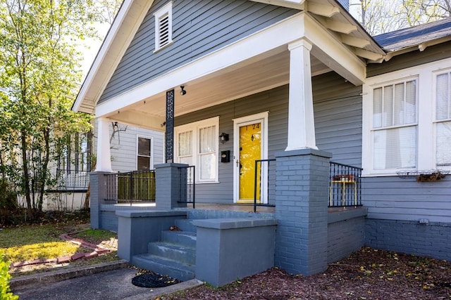 1024 18th St, Columbus, GA 31901 - doorway to property featuring covered porch